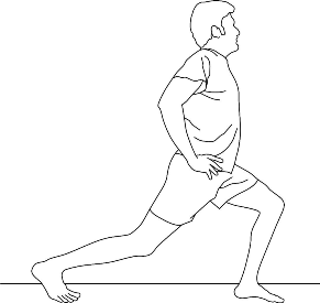 forward lunges latihan fleksibilitas