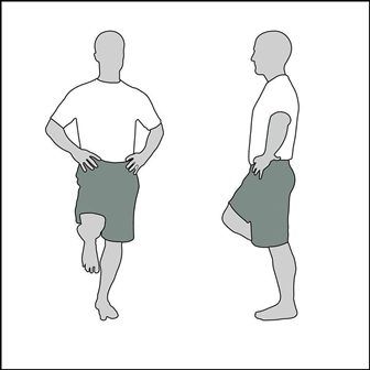 single leg stand latihan untuk scoliosis