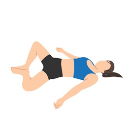 reclining bound angle pose