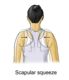 scapular squeeze untuk mengatasi keluhan leher belakang sakit