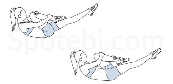 single leg stretch
