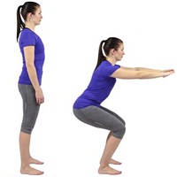 squat untuk sakit lutut bagian samping