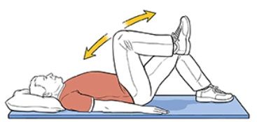 supine marching exercise